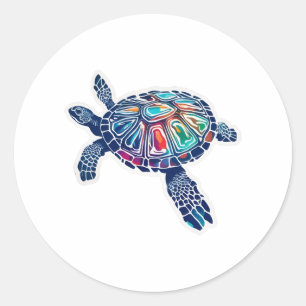 Turtle Waterturtle Classic Round Sticker