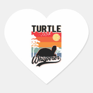 Turtle Whisperer Mini Heart Sticker