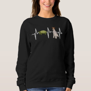 Turtle Wire Fox Terrier Heartbeat Dog Sweatshirt