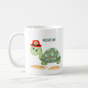 Turtle with a sunflower hat Coffee Mug