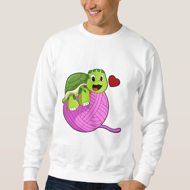 Turtle with Ball of Wool Sweatshirt (Front)