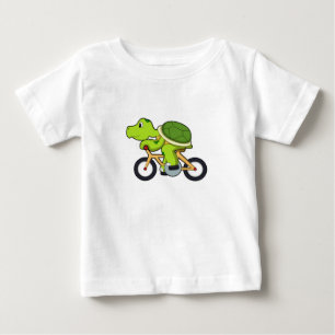 Turtle with Bicycle.PNG Baby T-Shirt