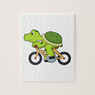 Turtle with Bicycle.PNG Jigsaw Puzzle