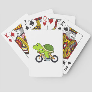 Turtle with Bicycle.PNG Playing Cards