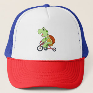 Turtle with Bicycle Trucker Hat