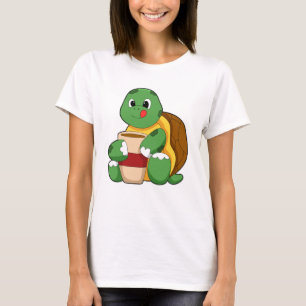 Turtle with Cup of Coffee T-Shirt