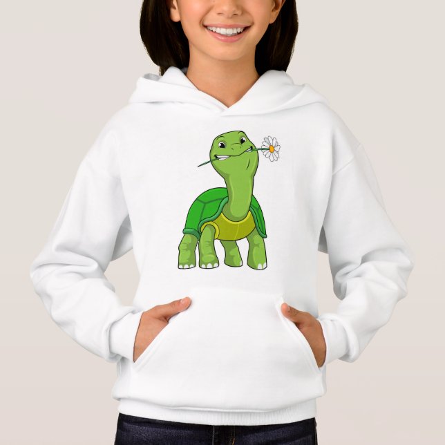 Turtle with Flower Daisy (Front)