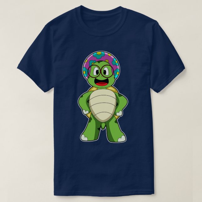 Turtle with Hat T-Shirt (Design Front)