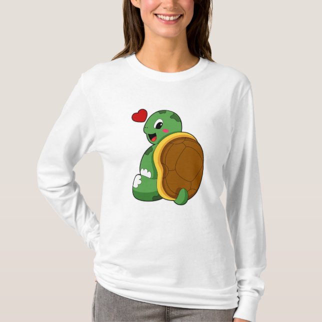 Turtle with Heart T-Shirt (Front)