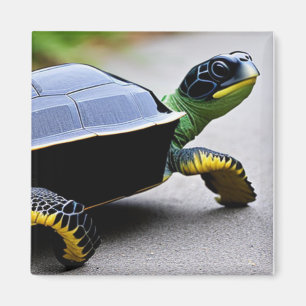 Turtle with Metal Shell Concept Art  Magnet