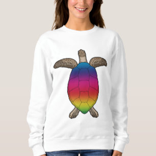 Turtle with Rainbow Colours Sweatshirt
