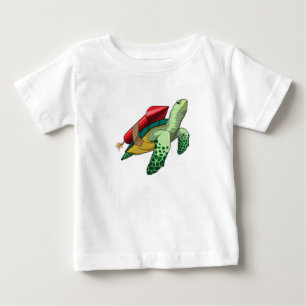 Turtle with Rocket Baby T-Shirt