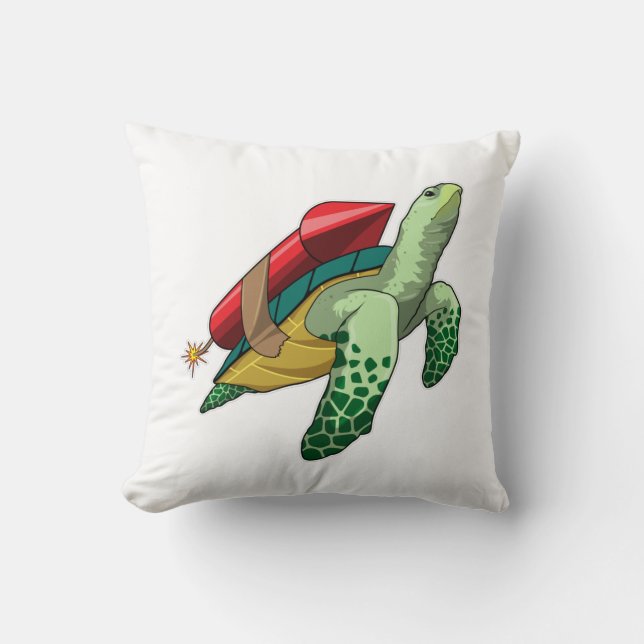 Turtle with Rocket Cushion (Front)
