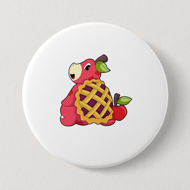 Turtle with Shell 7.5 Cm Round Badge (Front)