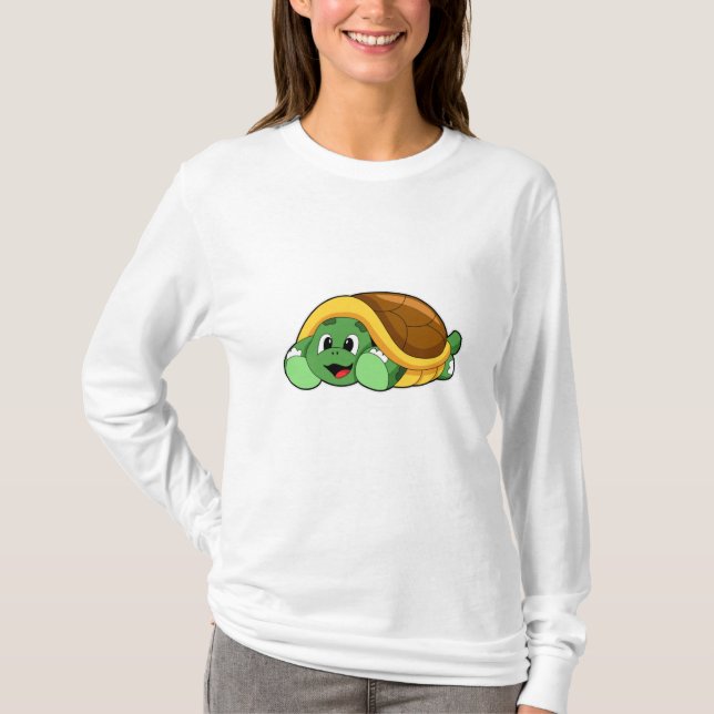 Turtle with Shell as Blanket T-Shirt (Front)