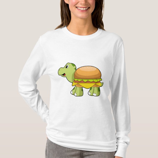 Turtle with Shell as Burger.PNG T-Shirt (Front)