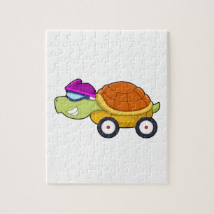 Turtle with Shell as Car Jigsaw Puzzle