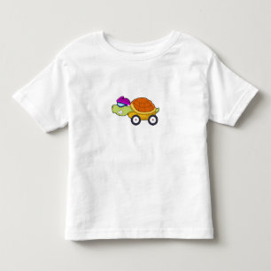 Turtle with Shell as Car Toddler T-Shirt