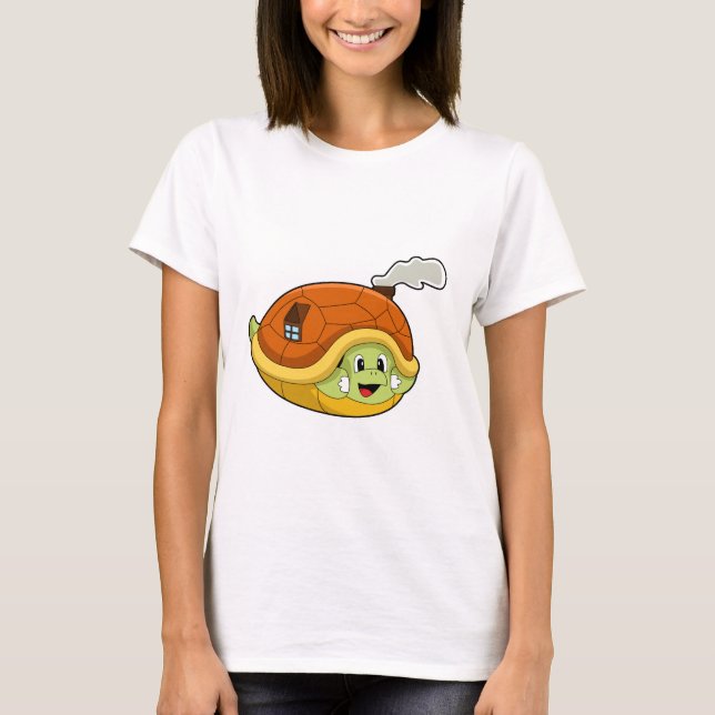 Turtle with Shell as House T-Shirt (Front)