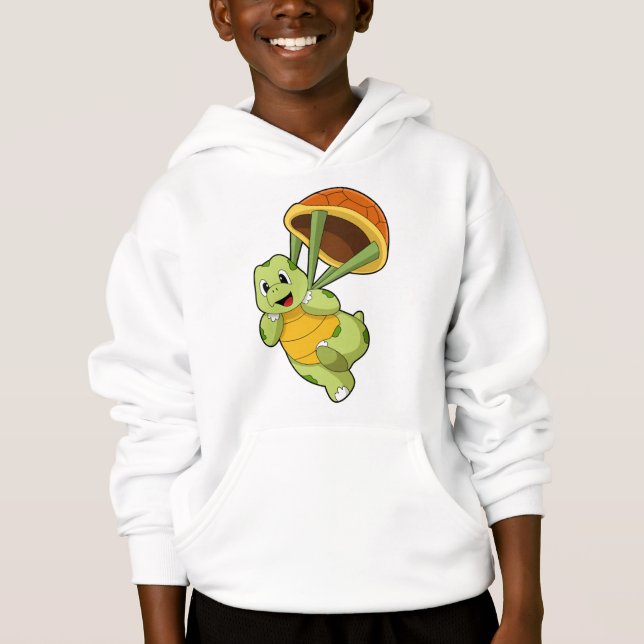 Turtle with Shell as Skydiver (Front)