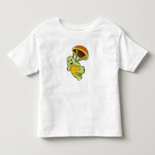 Turtle with Shell as Skydiver Toddler T-Shirt