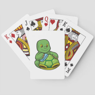 Turtle with Shell & Cleaning rag Playing Cards