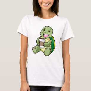 Turtle with Shell & Coffee to go T-Shirt
