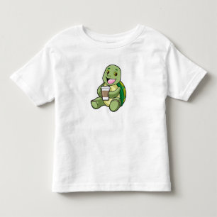 Turtle with Shell & Coffee to go Toddler T-Shirt