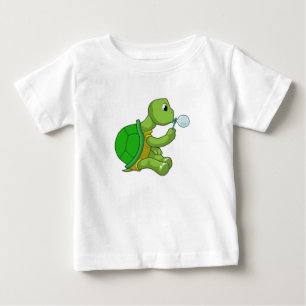 Turtle with Soap bubbles Baby T-Shirt
