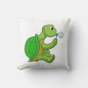 Turtle with Soap bubbles Cushion