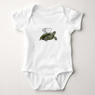 Turtle with Teacup Baby Bodysuit