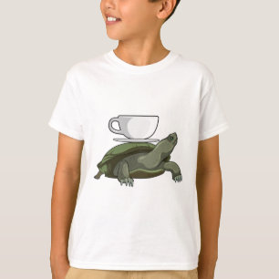 Turtle with Teacup T-Shirt