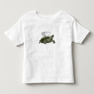 Turtle with Teacup Toddler T-Shirt