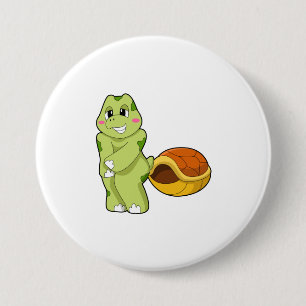 Turtle without Shell Shy.PNG 7.5 Cm Round Badge