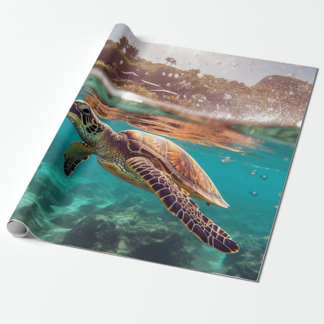 Turtle Wrapping Paper (Unrolled)