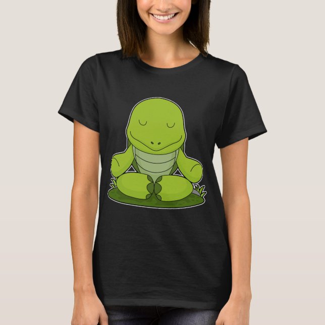 Turtle Yoga Meditation T-Shirt (Front)