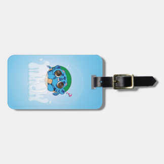 Turtlecat Graffiti Bubble's Mrow? Luggage Tag