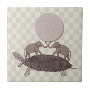 Turtles All the Way Down Tile Trivet