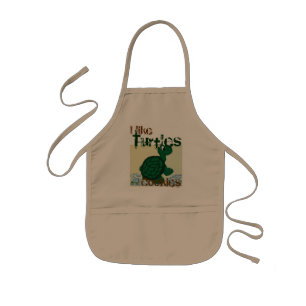 Turtles and Cookies Kids Apron