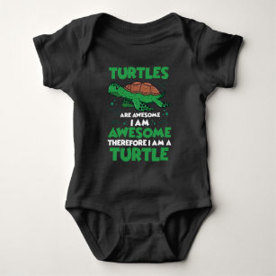Turtles Are Awesome Cute Turtle Hawaii Zoo Baby Bodysuit