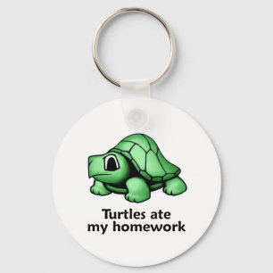 Turtles ate my Homework Key Ring