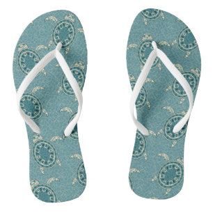 turtles background flip flops