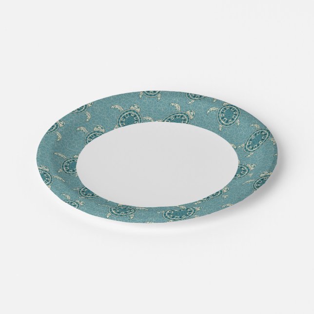 turtles background paper plate (Angled)