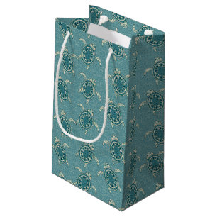 turtles background small gift bag
