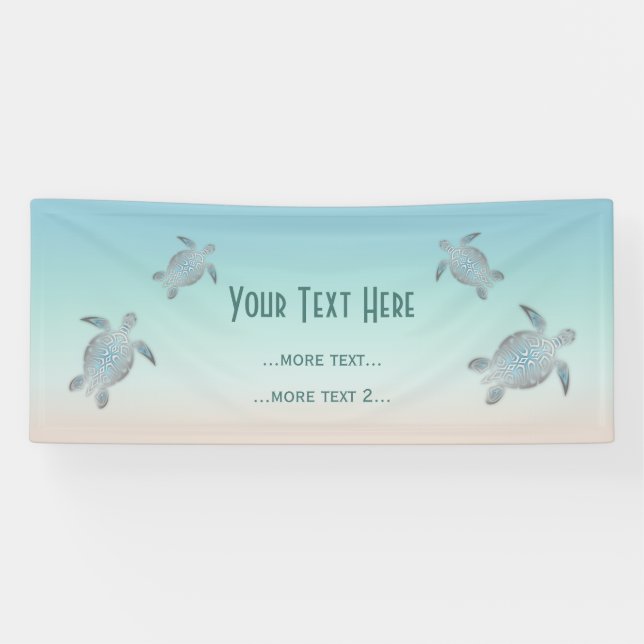 Turtles Beach Style Maritime Coastal Banner (Horizontal)
