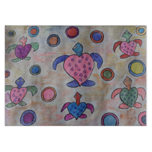 Turtles & Circles Chopping Board