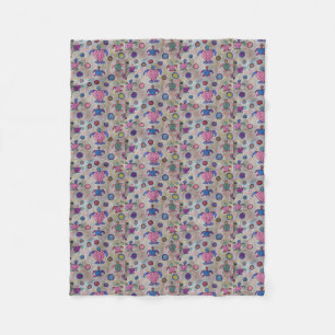 Turtles & Circles Fleece Blanket