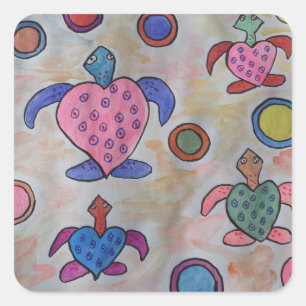 Turtles & Circles Sticker