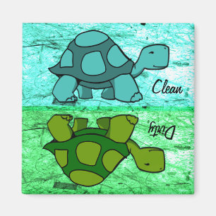 Turtles Clean / Dirty Magnet