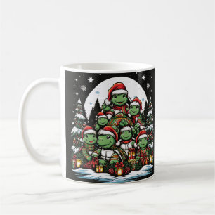Turtle's happy with Christmas gifts  Coffee Mug